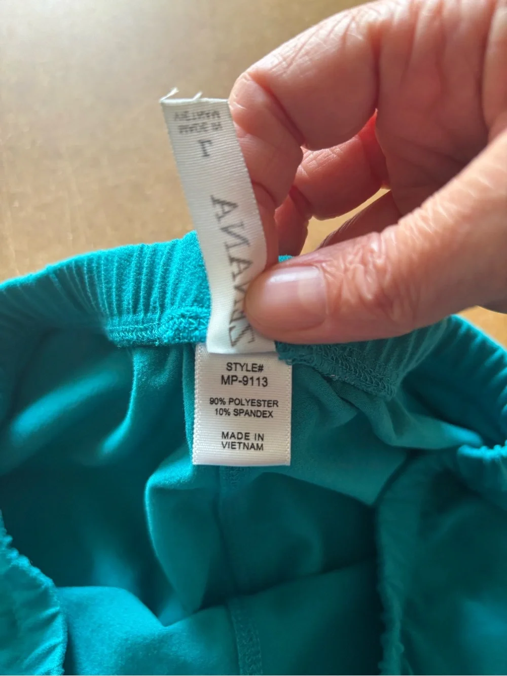 3/$20 Zenana Outfitters Teal 7/8 Stretch Leggings - Picture 4 of 4
